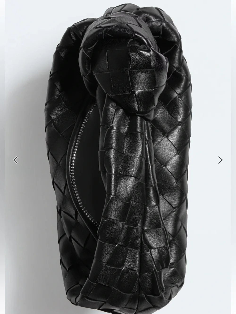 EUC Bottega Veneta mini Jodie bag-black intrecciato leather. woven knotted purse - Picture 3 of 5